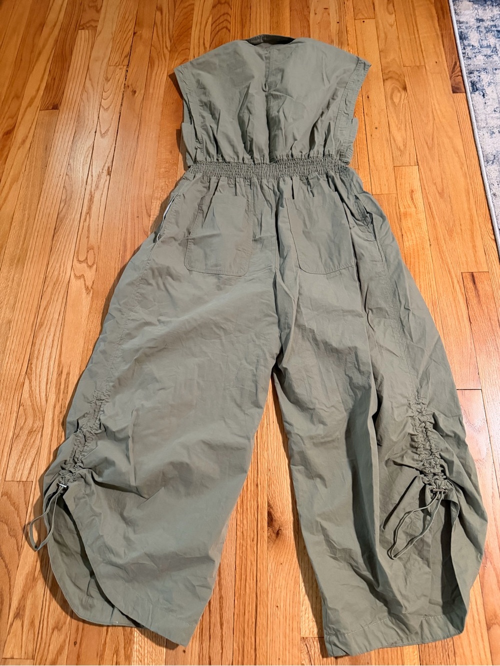 Fashion Nova Olive Utility Button-Front Jumpsuit - Picture 2 of 3